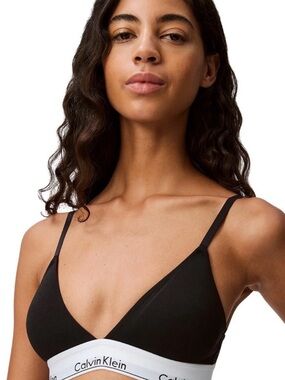 Calvin Klein - Black Cotton Bralet - US SM